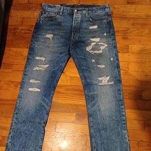 Levi's Men's Ripped Blue Jeans